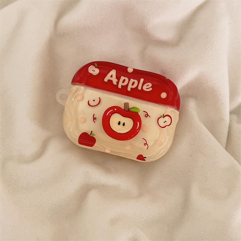 Fun three-dimensional Apple is suitable for AirPods new 1st generation Bluetooth headset case new 1st generation cute 1/1st generation Airpods 1/2 generation