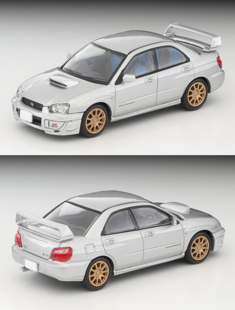 TOMYTEC Tomica Limited Vintage Neo Scale Subaru Impreza WRX STi Silver 2003 Model 334460 1/64 LV-N336b (Finished)