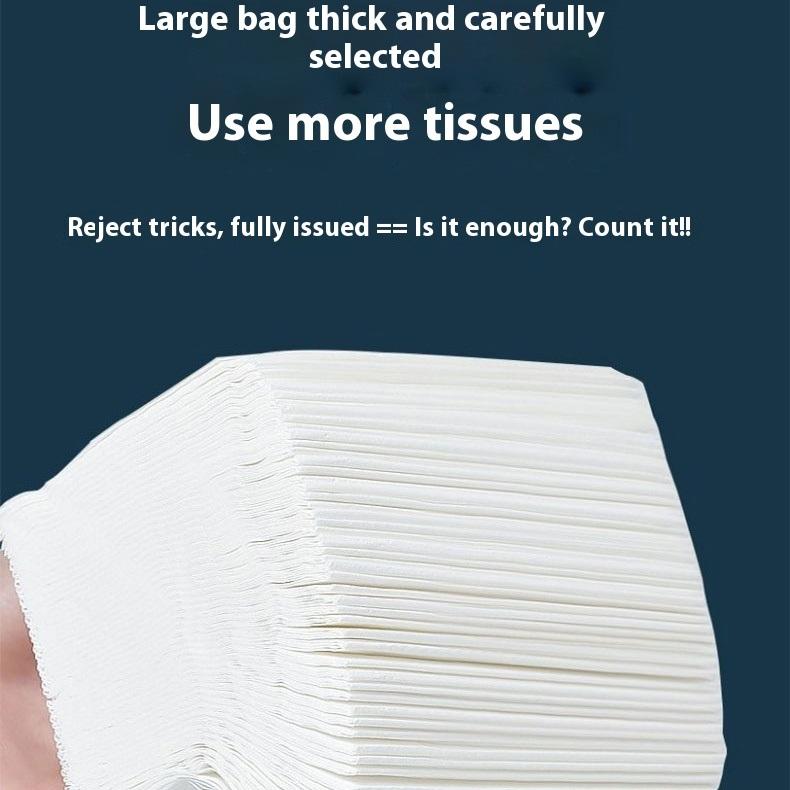 10 Packs of Large-sized Tissues, A Whole Box of Household Toilet Paper, Tissue Paper, Toilet Paper, Towels 300 Sheets Car Tissue