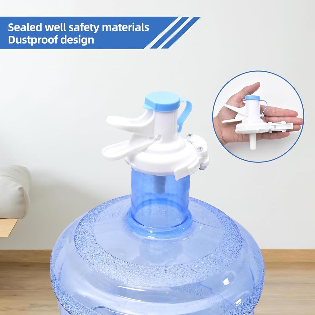 5 Gallon Water Jug Holder, Collapsible Water Dispenser Stand and 2 Dispenser Valves, Thicking Water Dispenser for 3-5 Gallon Bottle