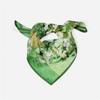 POBING Twill Silk Scarf Woman Floral Painting Square Scarves Wraps Bandana Small Hijab Foulards Tie Headband Neckerchief 53CM