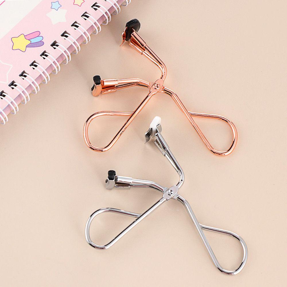 Steel Rose Gold Portion Tweezers Lash Curling Clip Lash Extension Applicator Eyelash Curler