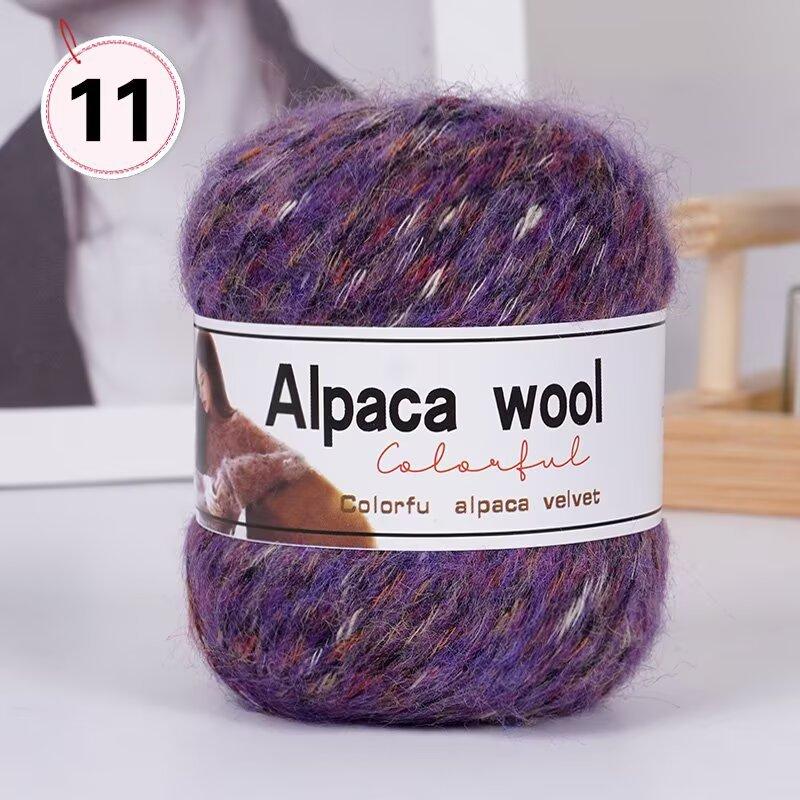 Foreign Trade Jinxin Colorful Alpaca Wool Blended Yarn Autumn Winter Medium Coarse Warm Hand-knitted Hat & Scarf Yarn China