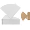 D5 100 Coffee Filters Unbleached Conical Filters, Natural Bamboo Fiber Disposable, for Manual/Portable Coffee Filters Machines