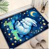 1PC Custom Name Moonlit Bunny Dreams Theme Floor Mat Ideal for Living Room, Game Rooms, Office, Bedroom,Floor Mat Playful Design