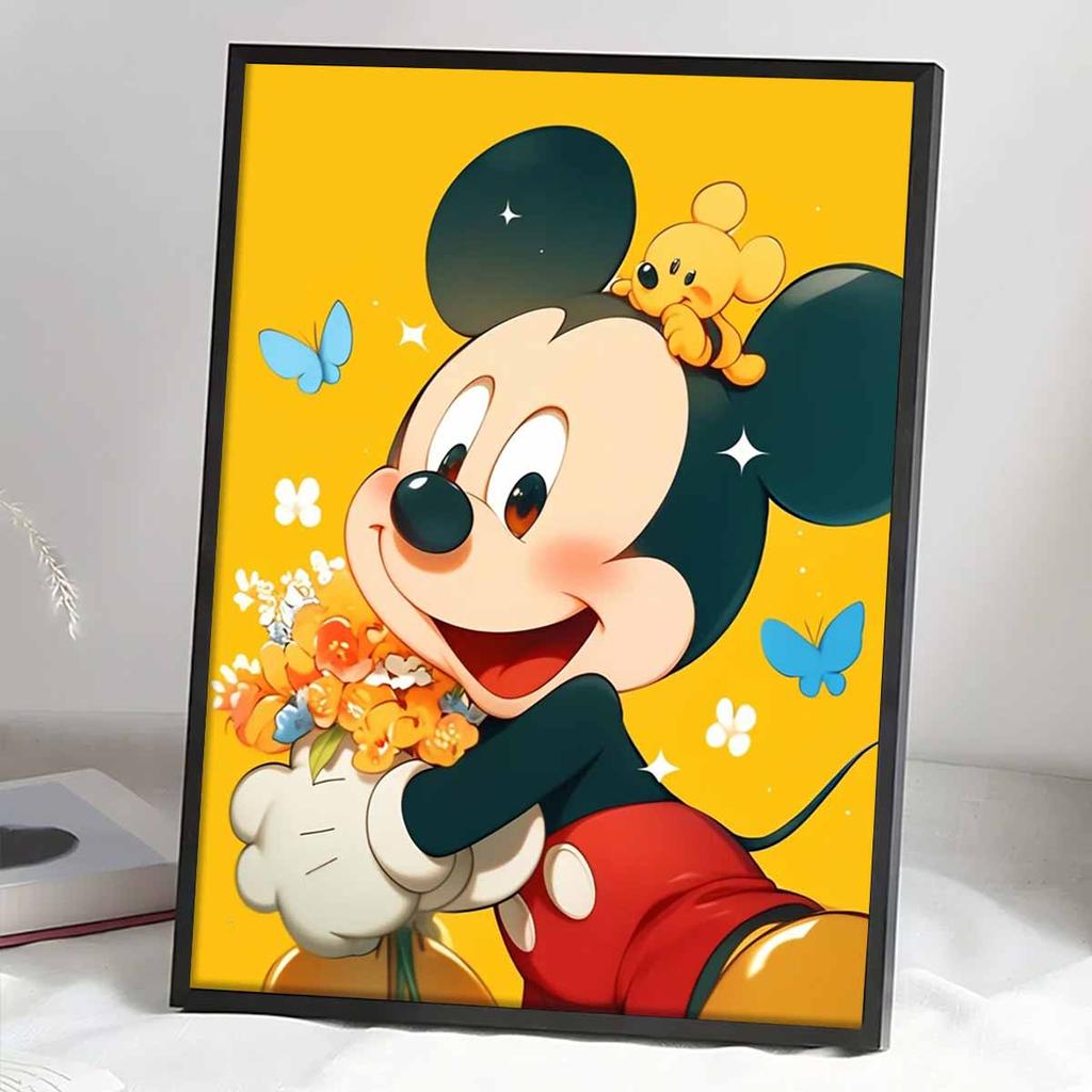 DIY Diamond Painting Mickey Mouse Cross Stitch Kit Mosaic Art Diamond Painting Full Circle Diamond Home Decoration