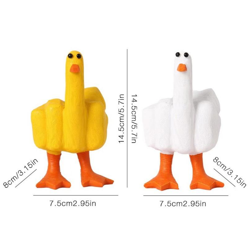 1pc, Duck You" Resin Statue - Modern Home Decor, Perfect for Valentine's, Easter Day Gift.
