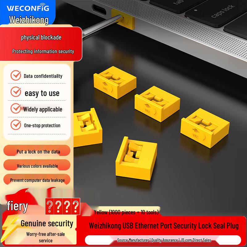 Enterprise USB Port Security Lock & Dust Plug Kit