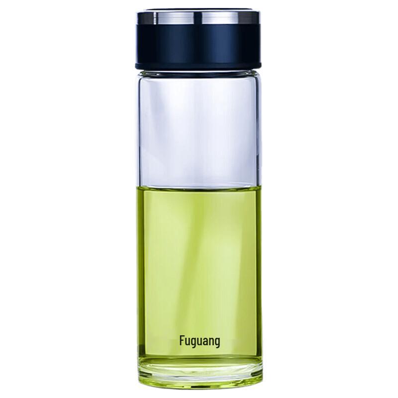 Fuguang Thickened Borosilicate Glass Water Bottle 390ml