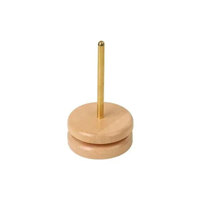 Wooden Yarn Holder Spinning Knitting Tools Beginner Crochet Accessories Stand Sewing Thread Spool Wool Ball Winder Stand Tool