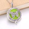 Aromatherapy Necklace Tree of Life Diffuser Jewelry Vintage Open Locket Pendant Essential Oil Perfume Aroma Diffuser Necklace