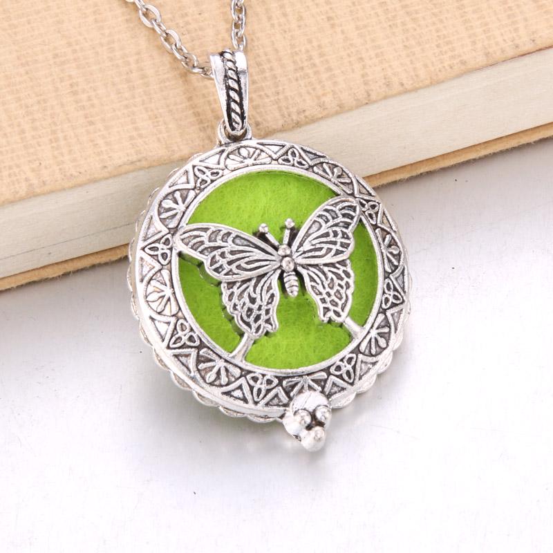 Aromatherapy Necklace Tree of Life Diffuser Jewelry Vintage Open Locket Pendant Essential Oil Perfume Aroma Diffuser Necklace