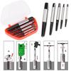 5Pcs Screw Extractor Drill Bits Guide Broken Damaged Bolt Remover Repair Tools