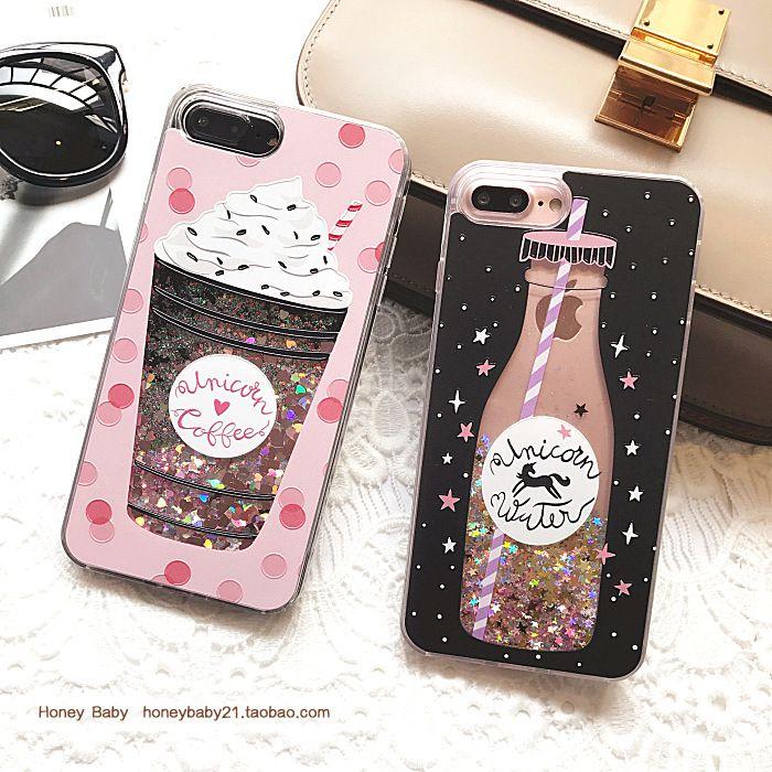 Unicorn Ice Cream Perfume Bottle Pattern Phone Cases For Iphone 6 6s 7 8 Plus