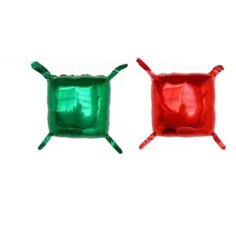 50Pcs Double Side Square Background Block DIY Wall Balloons Square Foil Balloons  Birthday Party