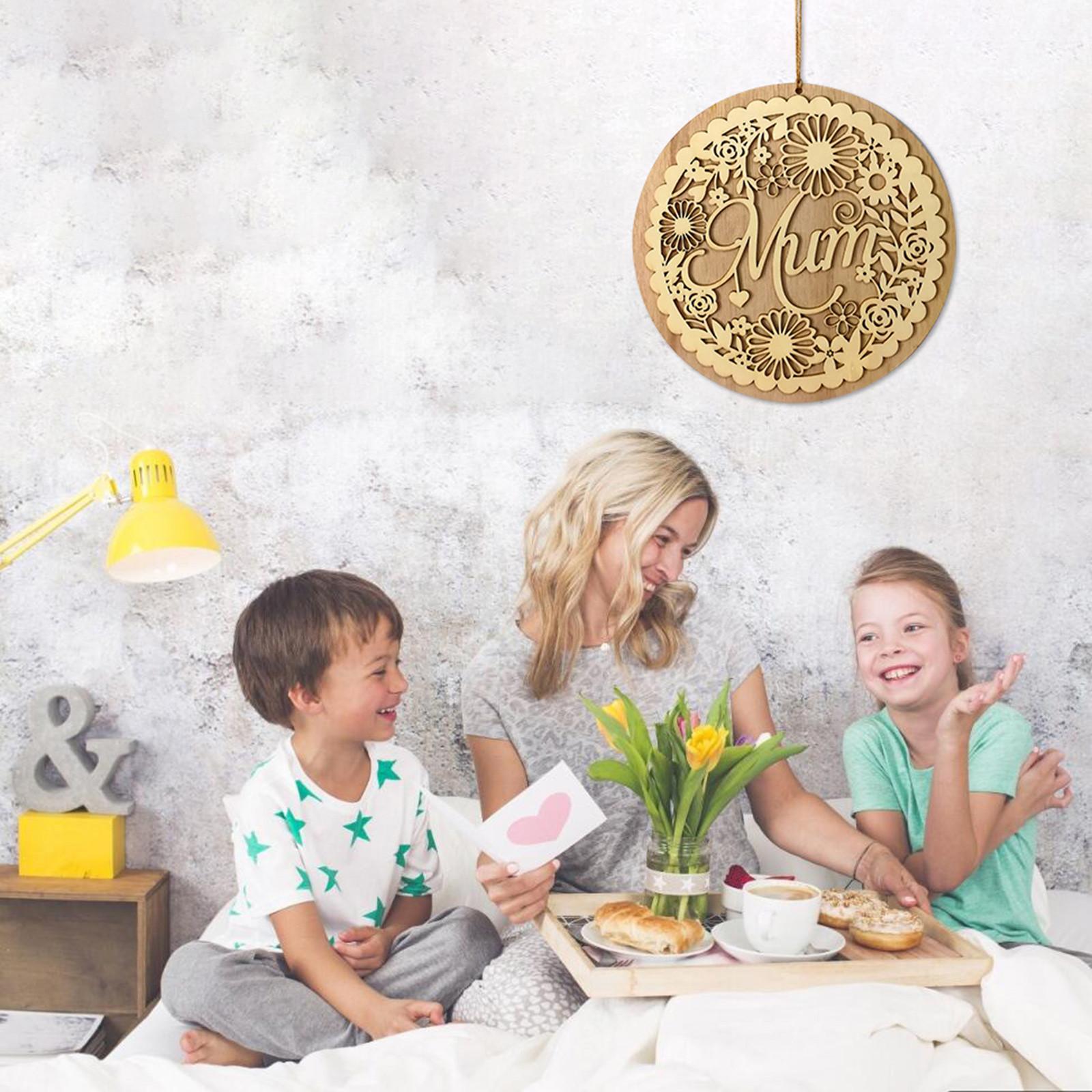 

Деревянные подвесные подарки ручной работы на день матери, теплые подарки, полый список