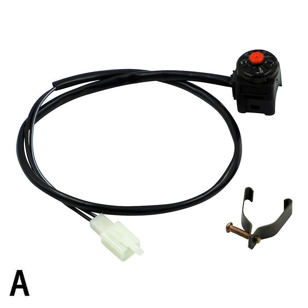 Universal Motorcycle Kill Switch Push Button Horn Starter Dirt Bike ATV UTV Red~