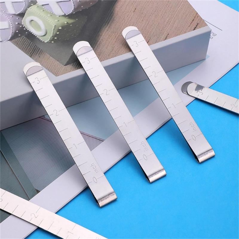 2/5/10 Stück 3 Zoll Nähklammer Edelstahl Saumklammern Metall Crimpklemme Stoff Nähen Messlineal zum Säumen