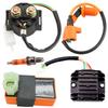 High Performance Ignition Coil + 6pin AC CDI + Spark Plug+Regulator Relay For Gy6 150cc 125cc 50cc Engines ATVs Go Karts
