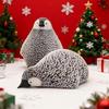 3D Printed Penguin Ornament Glow-in-the-dark Standing Lying Penguin Figurine Glowing Simulated Animal Model Home Office Decoration