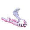 Multicolor Cobra Ornament Realistic Animal Simulation Model Exquisite 3D Printing Model  Halloween