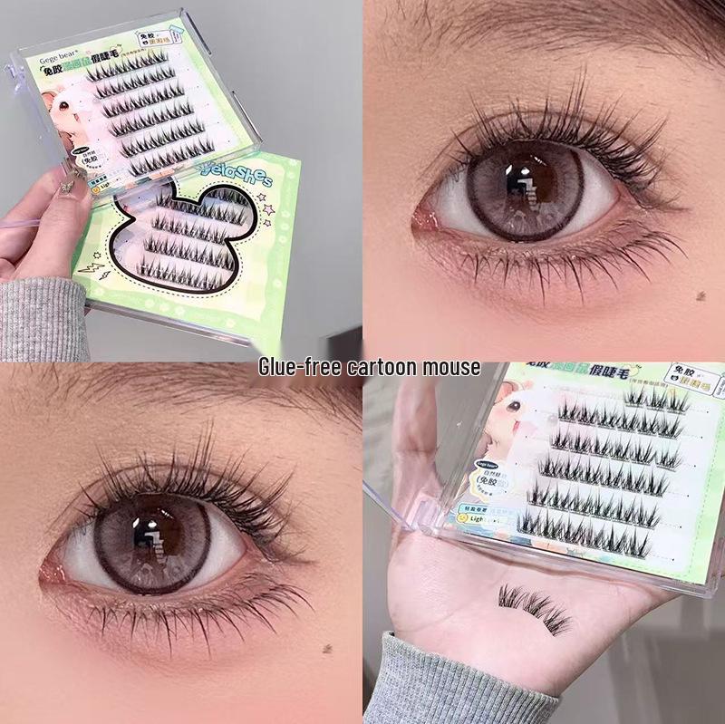 

Gegebear Natural Curl Clump-Free, Glue-Free 3D False Eyelashes