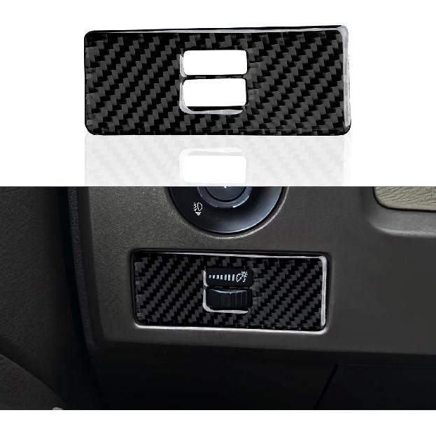 Car Carbon Fiber Dashboard Trument Panel Strip Sticker Cover Interior Trim Decal for Ford F150 2009 2010 2011 2012 2013 2014 Accessories