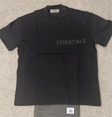 NOVÉ Tričko Fear of God Essentials Off Black Velikost Velká M Unisex Tričko