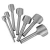 7pcs  set DIY Leather Carft Half  Round Punch Belt End Cutter For Home Leather Sewing(10 40mm)
