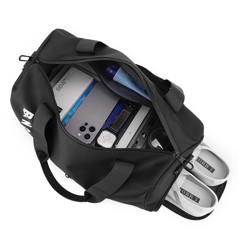 Sleeable Pull Rod Short-distance Travel Bag Men's Single Shoulder Crossbody Bag Large Capacity Dry And Wet Separate Gym Bag For Men And Women