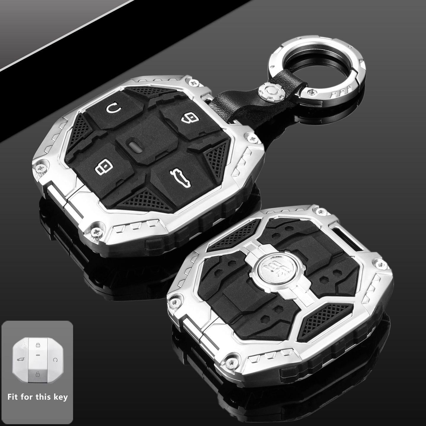 

For Jetour Traveller T1 + Freedom T2 Freer Zinc Alloy Key Case Remote Cover Bag Shell Keychain Holder Fob Car Accessories Jetour Freedom T2