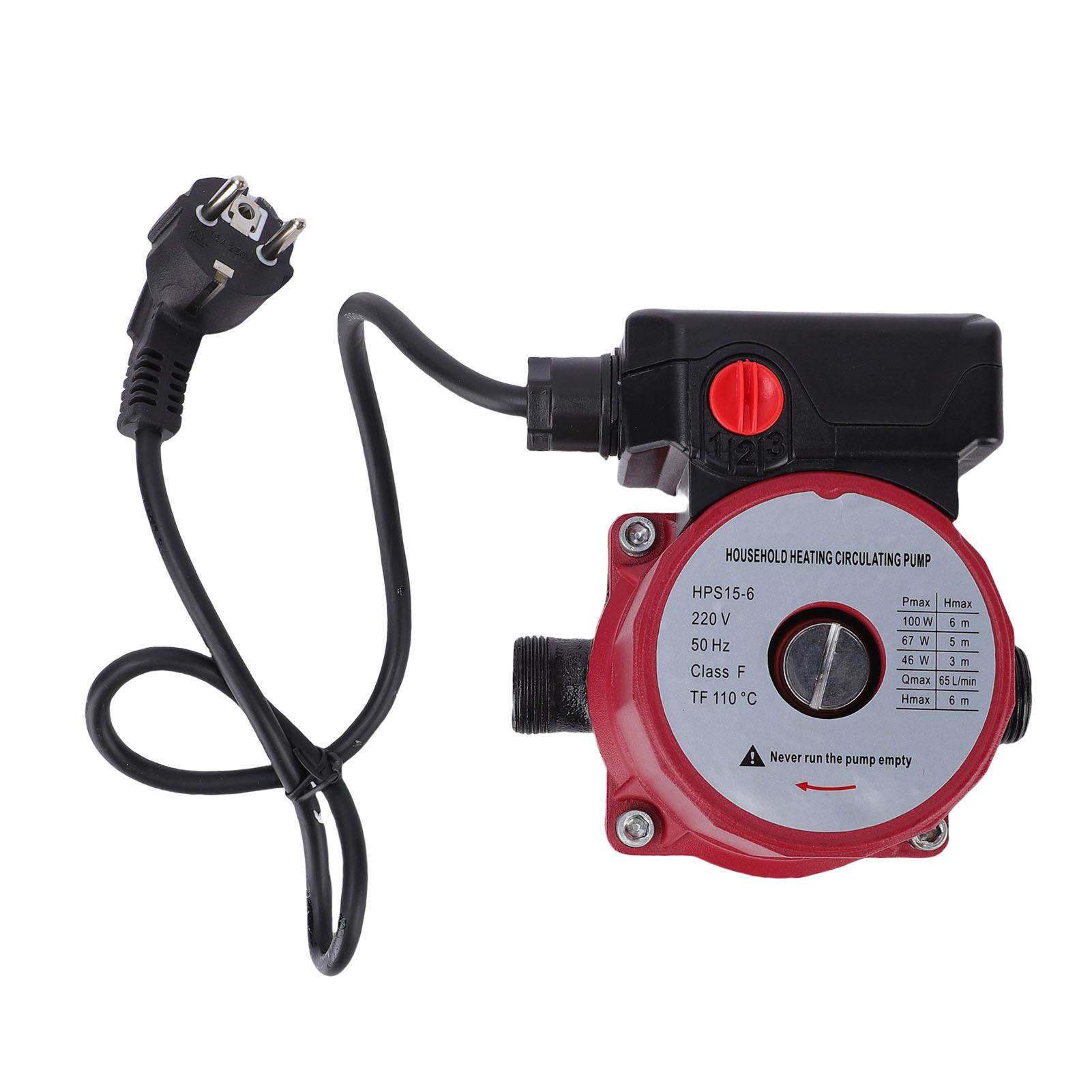 

Насос рециркуляції гарячої води 65 л/хв 46 Вт 67 Вт 100 Вт 3 швидкості Екранований циркуляційний насос для системи опалення Труба NPT 1 дюйм