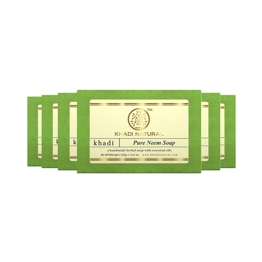 Khadi Natural Pure neem Soap (Set of 6)