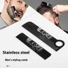 Stainless Steel Men'S Beard Comb Portable Mini Oil Head Comb For Barber Mustache Care Shaping Tools Pocket Size Hair Comb