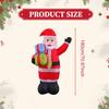Exterior Christmas Inflatable Santa Claus Large 180cm Polyester Decoration for Garden Lawn Party Home Event