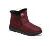 Female Waterproof Cotton Shoes Winter Women's New Warm Fur Boots Large Size Side Zipper Thick Bottom Anti Slip Snow Boots