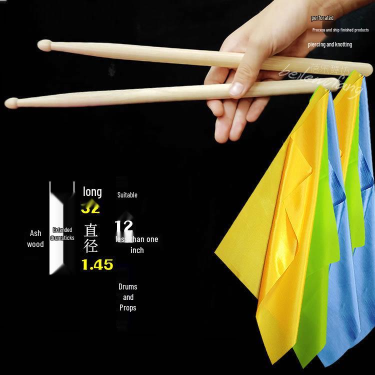 Solid Wood Drumsticks & Mallets for Adults & Kids: Perfect for Waist Drums, Kindergarten Programs, Square Exercises, and Rehearsals