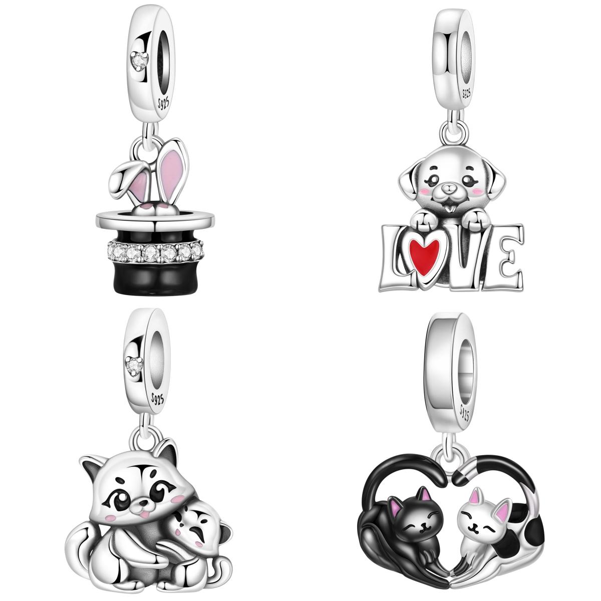 Annier Women's Copper Circus Magic Hat Original Pendants Bracelet Charms Jewelry Party Beads Diy Trendy Gifts Accessory