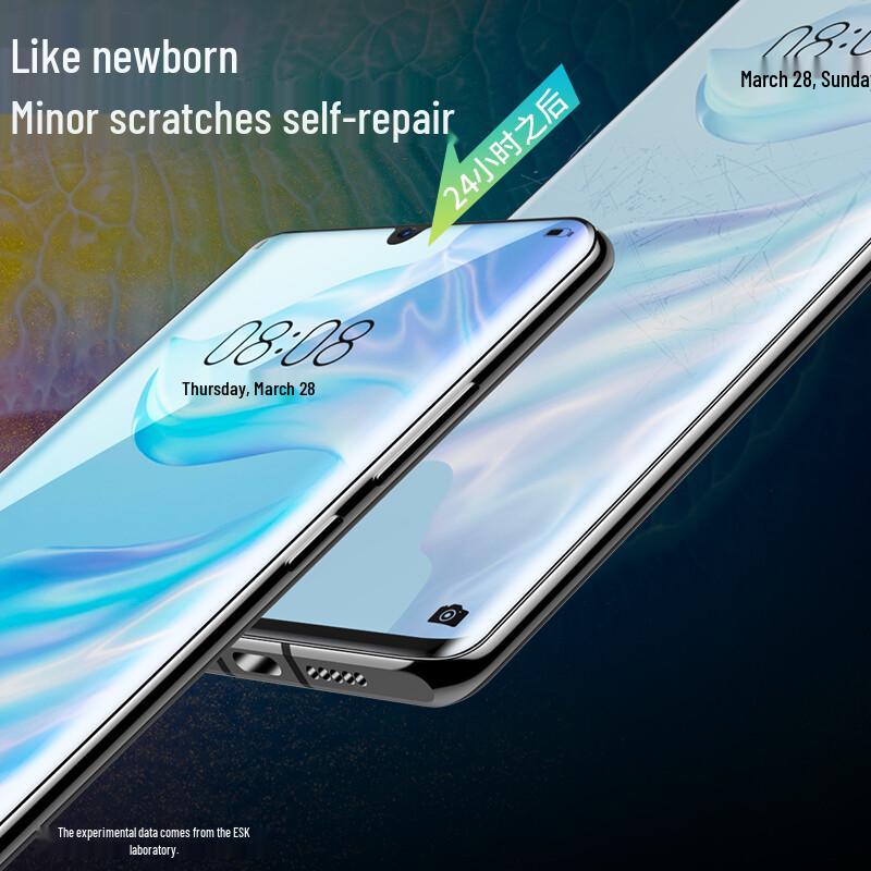 YiSiKa Nano Vollbild-Hydrogel-Displayschutzfolie für Huawei P30 Pro/P40 Serie