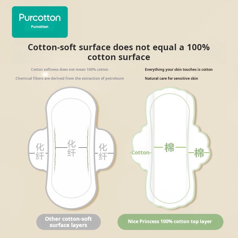 Cotton Cover Overnight Sanitary Pads 360mm, 5 Pads per Pack, 8 Packs
