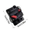 Transparent PC Case Automotive Circuit Breaker 30A To 300A Manual Reset For Overload Protection In Cars Boats And RVs