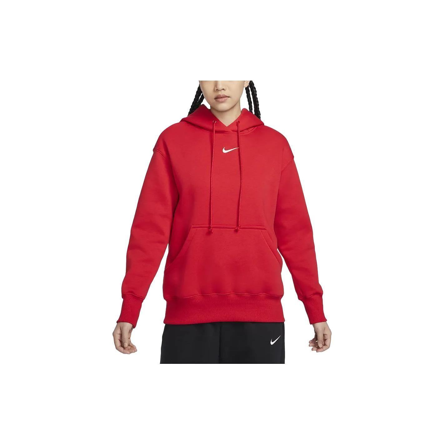 

Nike Lunar New Year CNY Collection FW23 Sportswear Phoenix Fleece Solid Color Hooded Pullover Sweatshirt Women tops Red DQ5861-657 M