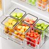 1Pcs Fridge Side Door Storage Boxes Portable Vegetables Fruits Preservation Box Kitchen Food Grade Plastic Storage Containers