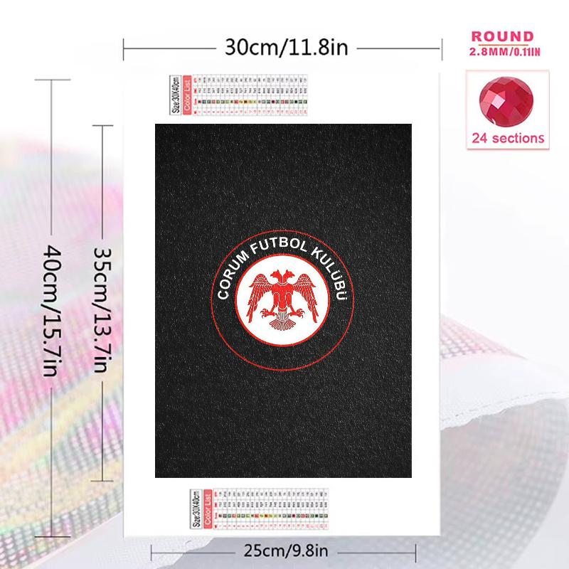 Corum Football Club 100% Round Full Drill 5D DIY Diamond Painting Embroidery Cross Stitch Rhinestone Decor