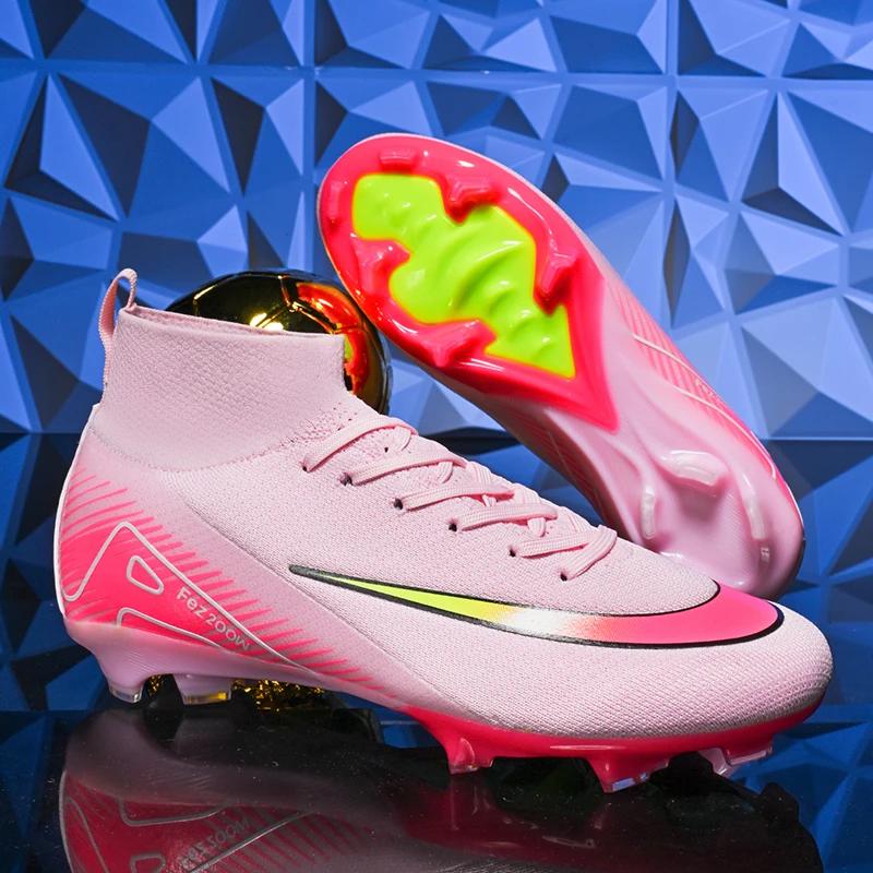 Nuovi Scarponi da Calcio da Uomo Partita Outdoor Tacchetti Lunghi Scarpe da Calcio Tacchetti Comodi Allenamento Sportivo Adulto Traspirante Ragazzi Antiscivolo