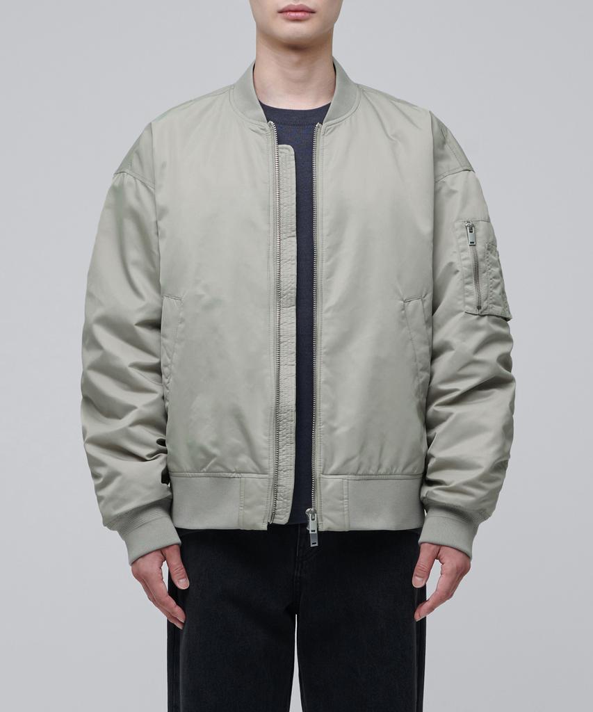 Musinsa Standard Oversized Ma-1 Bomber Jacket [Sand Grey]