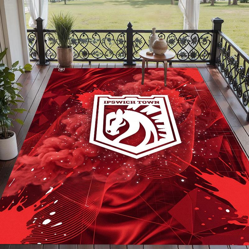 Soft Floor Carpet Ipswich Town Football Pattern Area Rug Decorative Mat For Home Room Decoration