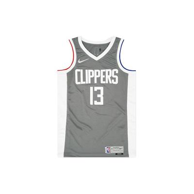 Regata NBA de Secagem Rápida, Edição SW Fã 2020-2021, Clippers, Paul George #13 Tops Masculinos Cinza CW6808-002