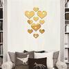10PCS Mural Decal 3D Mirror Wall Sticker Love Heart Removable Stickers Livingroom Decoration Wall