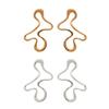 Exaggerated Asymmetrical Ear Studs Adornment Earrings Unique Abstract Shape Trendy Gold/Silver Tone Fashion Earrings